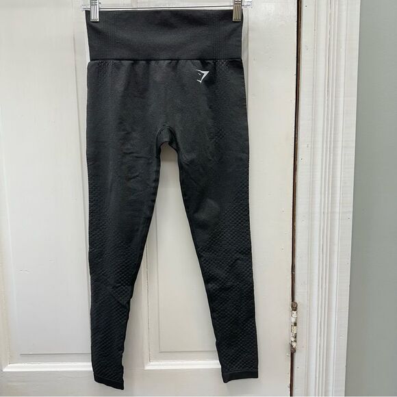 Gymshark dark grey athletic leggings women's small - Picture 1 of 4